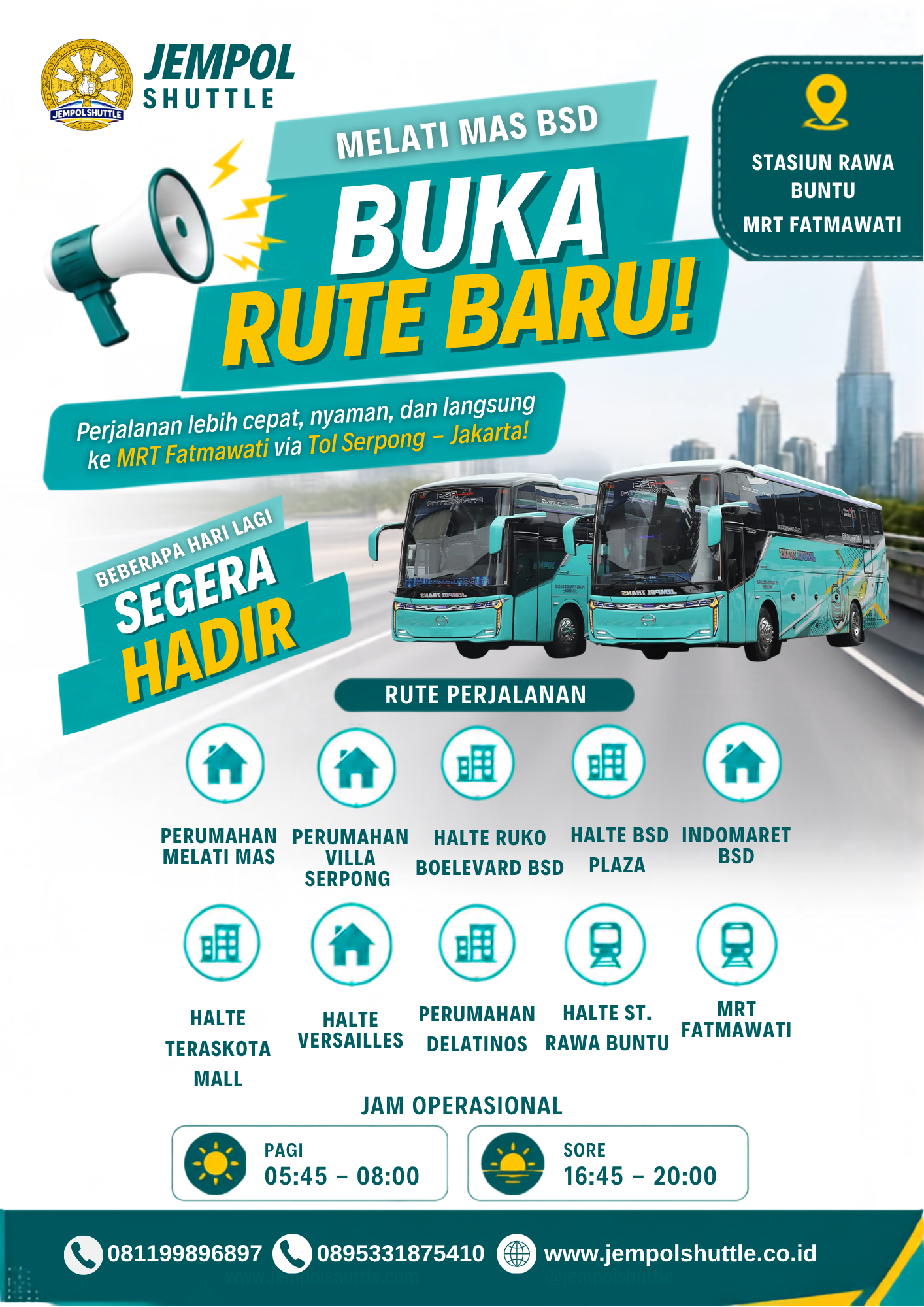 Promo Rute Baru Jempol Shuttle